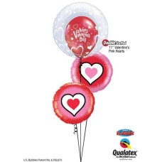 Bukiet 774 Happy Valentine's Hearts Qualatex #29505 23407 78545-2